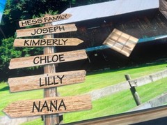 Custom Metal Photo 23″ x 36″ Stock Photo with YOUR FAMILY NAMES, FREE SHIPPING