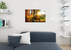 Gorgeous landscape panorama in autumn Poster 24×36 inch