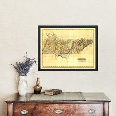 Old Map of Tennessee 1826 – Vintage Tennessee Art