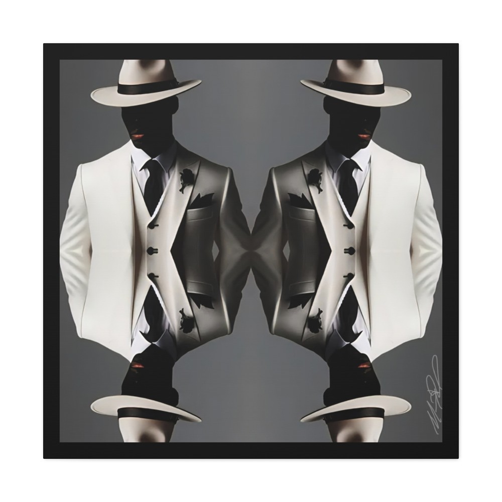 4 KINGS Elegant Canvas Art Print – Afrocentric Art, Black Wall Art, Modern Art