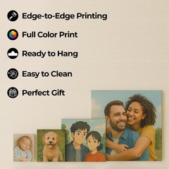 Pet Lover Custom Pet Photo Frameless Canvas Wall Art Gift Home Decor