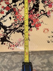 Set Of 4 Asian/Oriental Floral & Botanical Wall Art Canvas Prints-11.5×11.5-New