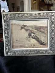 Vgt Frame Silver J Singer Sargent Impression Maritime Watercolor Print 8×10”