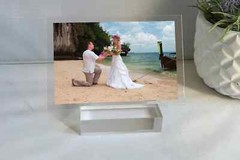 Custom Acrylic Photo Print – Personalized Picture Gift with Stand for Wedding