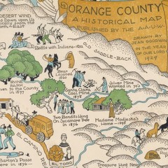 Orange County California 1929 Pictorial Map Vintage SoCal History Wall Print