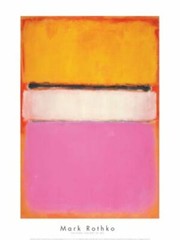 White Center Yellow Pink Lavander on Rose 1950, Mark Rothko, Art Print 14″ x 11″