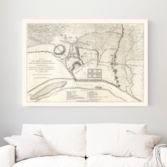 Old Map of Savannah, GA 1794 – Vintage Savannah Georgia Art