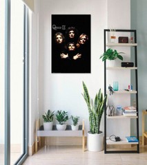 Queen – Music Poster (Album Cover – Queen II – Faces – Bohemian Rhapsody)