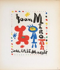 JOAN MIRO Galerie Maeght 12.5″ x 9.25″ Lithograph 1959 Surrealism