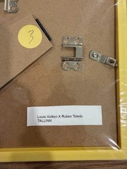 Louis Vuitton x Ruben Toledo Tallinn Framed Art COA 9.25” x 7.25” LV City Guide