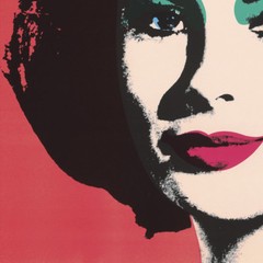 36W»x36H» LIZ 1964 by ANDY WARHOL – ELIZABETH TAYLOR CLEOPATRA CHOICES of CANVAS