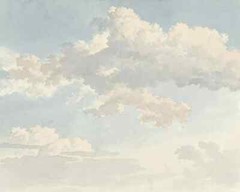Vintage Cloud Study Oil Painting Canvas Artwork for Home Decor