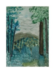 Milton Avery Towering Trees : Archival Quality Giclée Art Print