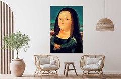Fat Mona Lisa Print, Mona Lisa Canvas Art, Modern Art Print, Fernando Botero art