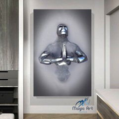 CANVAS 3D Effect Art – Strength in Prayer, 3D Art Prints, Modern Home Gallery