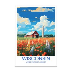 Wisconsin, USA – Travel Poster
