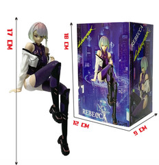 Edgerunners Anime Figurines -Cyberpunk Style Lucy Sitting Poses Toys, Fan