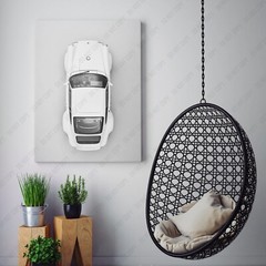 Porsche 911 From Above Vintage Sports Race Cars Canvas Wall Art Print