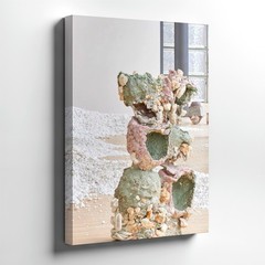 Wall Art Abstract Pastel Sculpture Print Textured Modern Gallery Decor 16×24