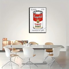 Tomato Soup Poster – Vintage Fuuny Wall Decor Art Canvas – 12x18inch Unframed