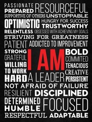Bold Resourceful Unstoppable Poster Inspirational Positive Quote Wall Art