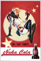 Brand New Sealed Fallout 4 Gaming Poster Print Nuka Cola Girl 22.375″ x 34″ Zap
