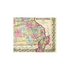 Historic State Map – Missouri – Colton 1855 – Vintage Wall Art