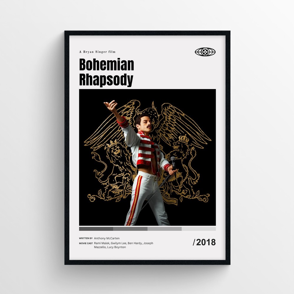 Bohemian Rhapsody Movie Poster Print, Wall Art – Unframed
