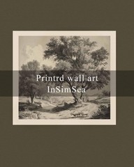 Square Canvas Wall Art 12″x12″ Premium Landscape Artwork Canvas Prints Vintag…