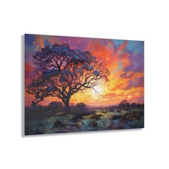Ember Skies | Acrylic Glass Art Print | 36x24in | Vivid Wall Art