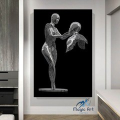 CANVAS 3D Effect Art – Incomplete Affection, 3D Art Decor, Living Room Decor
