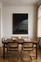 Dark Green Porsche 911 Poster, Retro Sports Car Wall Art, Minimalist Decor Gift