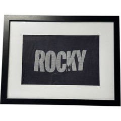 Framed Rocky Movie T-Shirt Art Print Wall Décor – Black Frame Ready To Hang