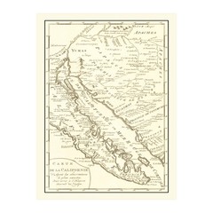 Old Map of California 1777 – Vintage California Art