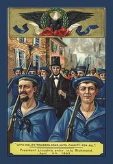 President Lincolns Entry into Richmond Poster Print