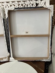 Wall Art Canvas Home Decor Wrapped Wood Frames Irreverent Funny PAIR 16×20 NEW