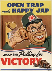 Open Trap Make Happy Jap – Keep ‘Em – 1940 – World War II – Propaganda Poster