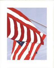 GRETCHEN DOW SIMPSON Flags SIGNED 37.5″ x 30″ Serigraph 1991 Contemporary