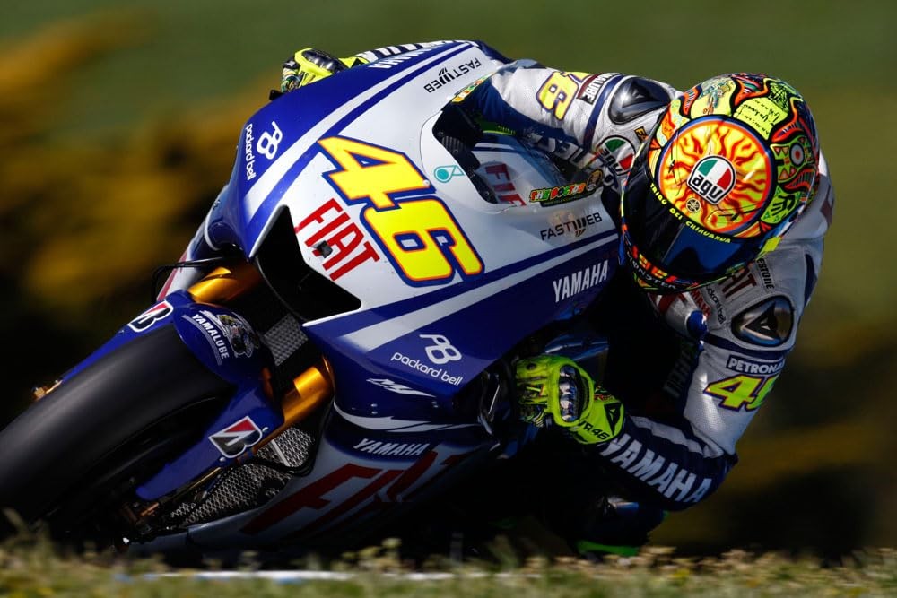posters Valentino Rossi Moto Gp 24″x36″ 24inx36in 36″L x 24″W, Multicolor