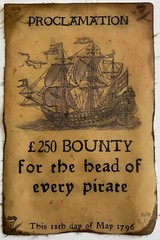 Pirate Ship Poster Wanted Posters Treasure Map Bounty Replica Art Print Canvas