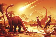 Apocalyptic Event that led to Dinosaur Extinction Art Print Poster 24×36 inch