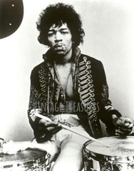Jimi Hendrix on the Drums Photo Print Poster