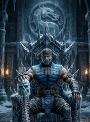 MORTAL KOMBAT SUB ZERO SIZE 13»X19» home decor glossy photo paper premium #4