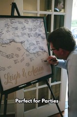Beach Wedding Party, Personalized Names, Wedding Party Signature Guestbook Sign