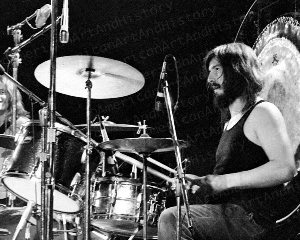 John Bonham Led Zeppelin Drummer Photo Print Poster Live in Concert