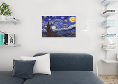 Vincent van Gogh The Starry Night Vibrant Fine Art Print Poster 36×24