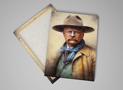 Theodore Roosevelt Portrait Gallery Canvas Wall Art Living Room Decor