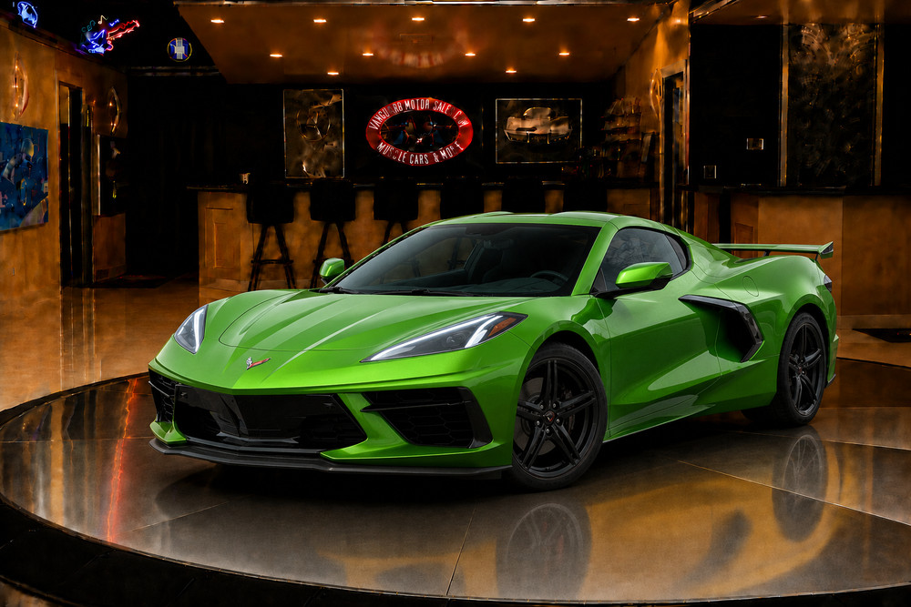 2026 Corvette Z06 Coupe Roswell Green | POSTER 24×36 inch | American Muscle