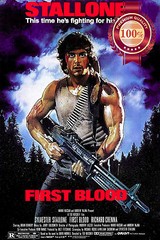 RAMBO FIRST BLOOD 1982 80s STALLONE ORIGINAL OFFICIAL MOVIE PRINT PREMIUM POSTER