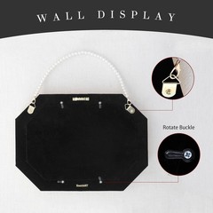 Gold Framed Canvas Wall Art Vintage Decor,White Swan Painting Prints,8″x12″Pi…